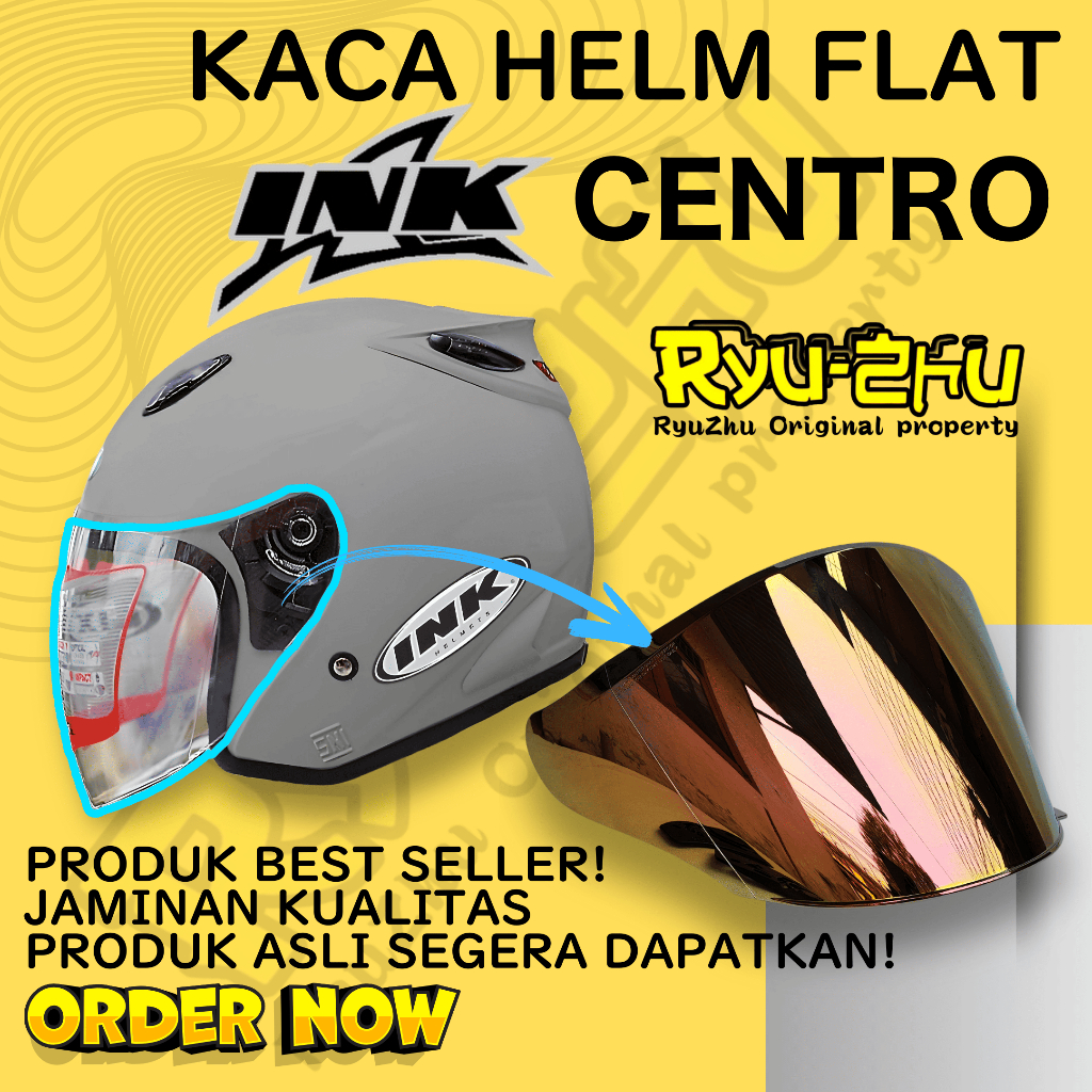 Kaca Helm INK CENTRO Visor Helmet FLAT venom open ink centro tm2