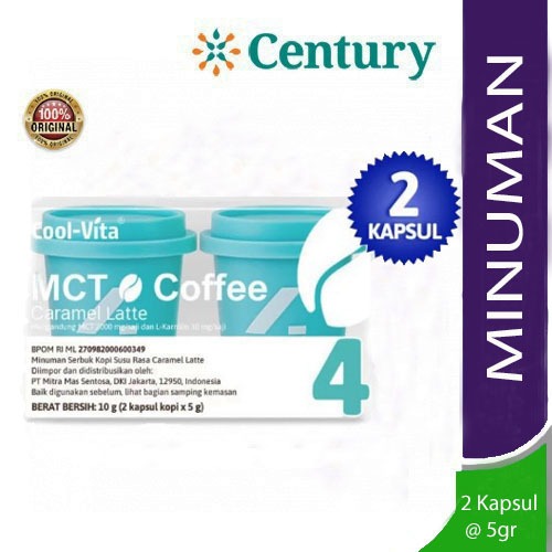 

Coolvita MCT Coffee Capsule Caramel Latte / Minuman / Kopi Kesehatan