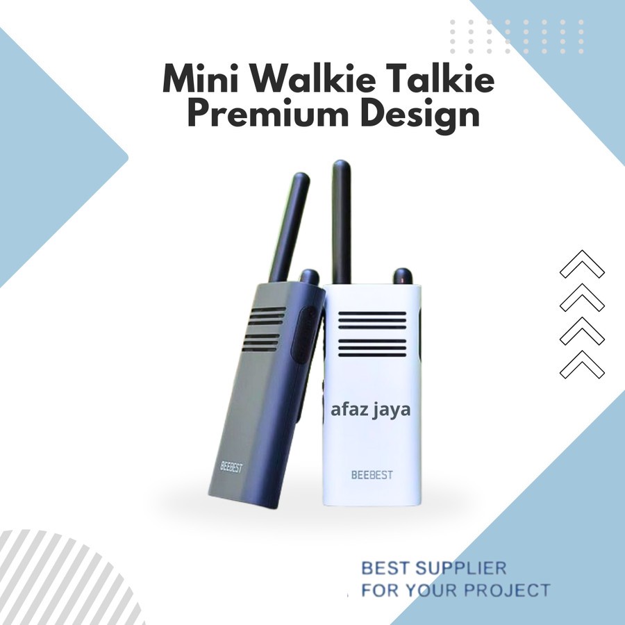 Mini Walkie Talkie Jarak Jauh Radio HT Handy Desain Premium