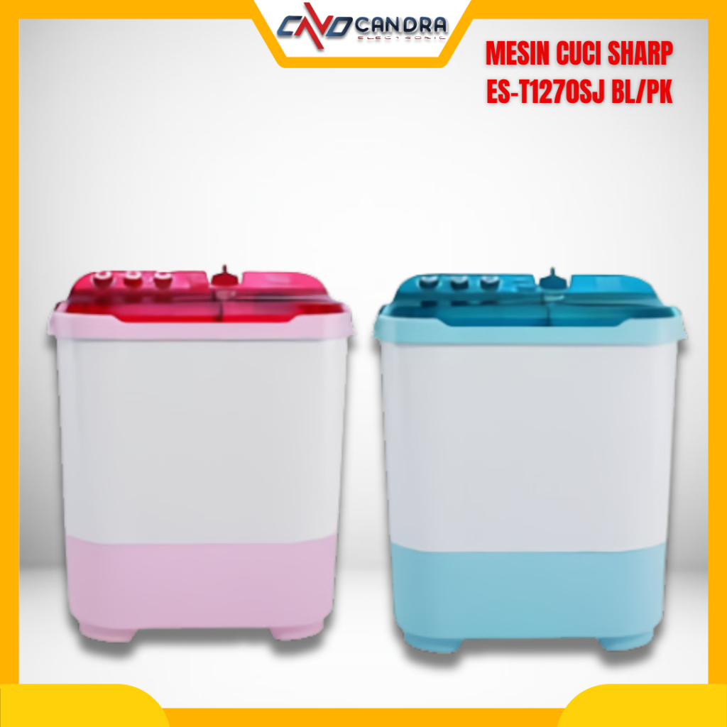 Mesin Cuci 2 Tabung SHARP 11KG ES-T 1270SJ