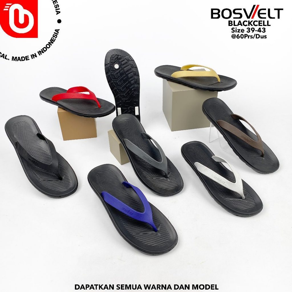Sandal Cowok Karet Jepit Solarcell Phylon Bosvelt