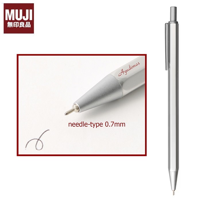 

MUJI Aluminum Hexagonal Ballpoint Pen - pulpen Aluminium