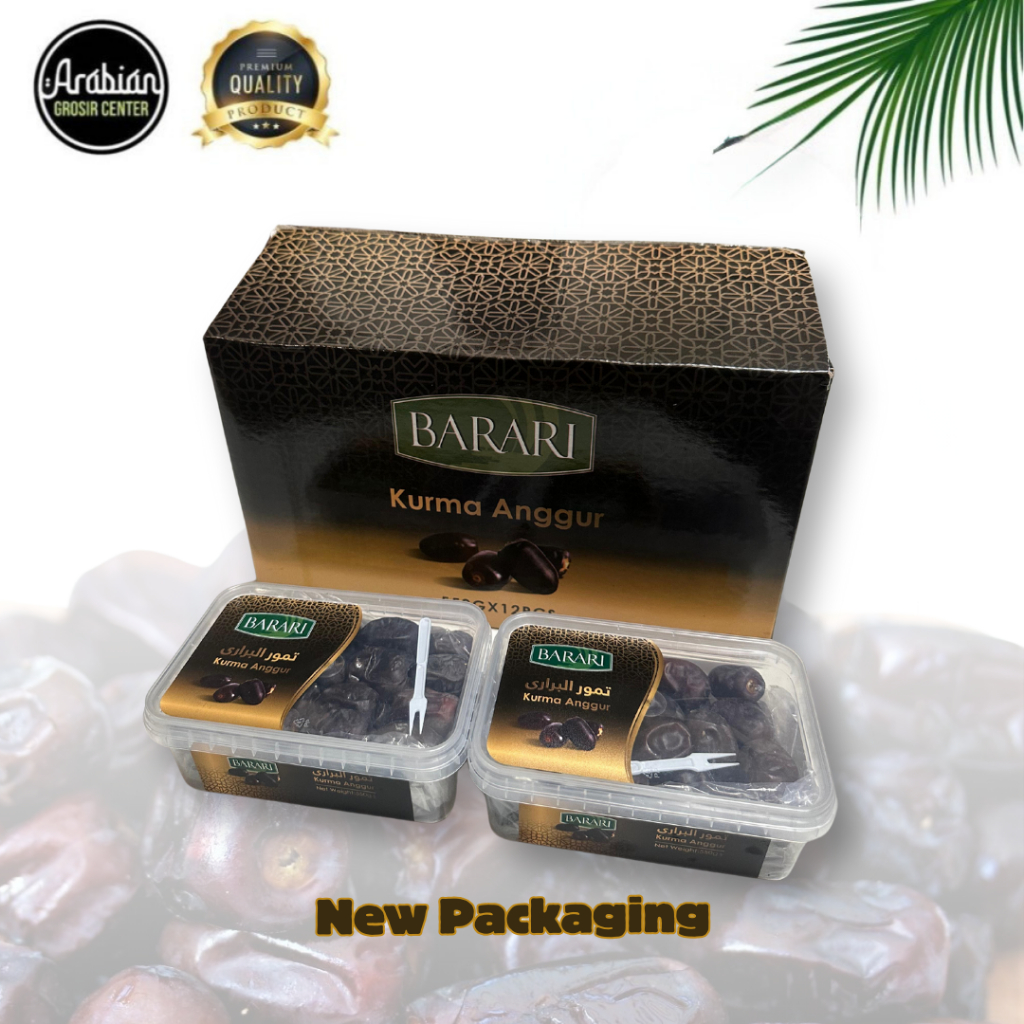 

1 dus Kurma Bam Barari Premium 600gr/ 12 Pcs Korma Anggur Iran Dates