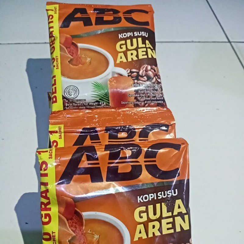 

KOPI ABC GULA AREN ISI 10 SASET