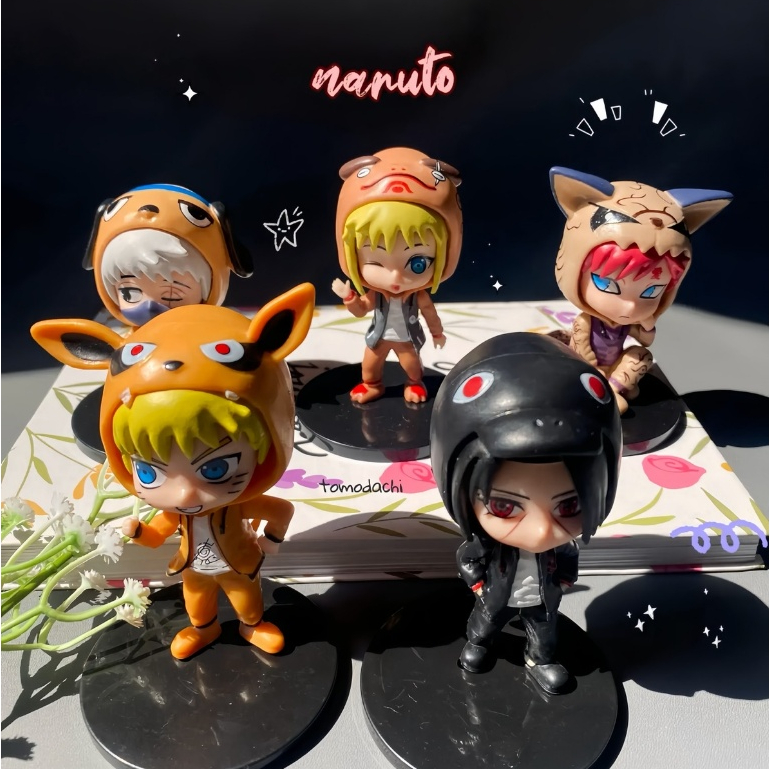 Action Figure Naruto Chibi | Action Figure Minato Kakashi Itachi Gaara