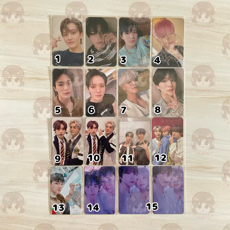 PHOTOCARD MARK RENJUN JENO HAECHAN JAEMIN CHENLE JISUNG MUMO DIGIPACK 2BADDIES HOT SAUCE HELLO FUTUR