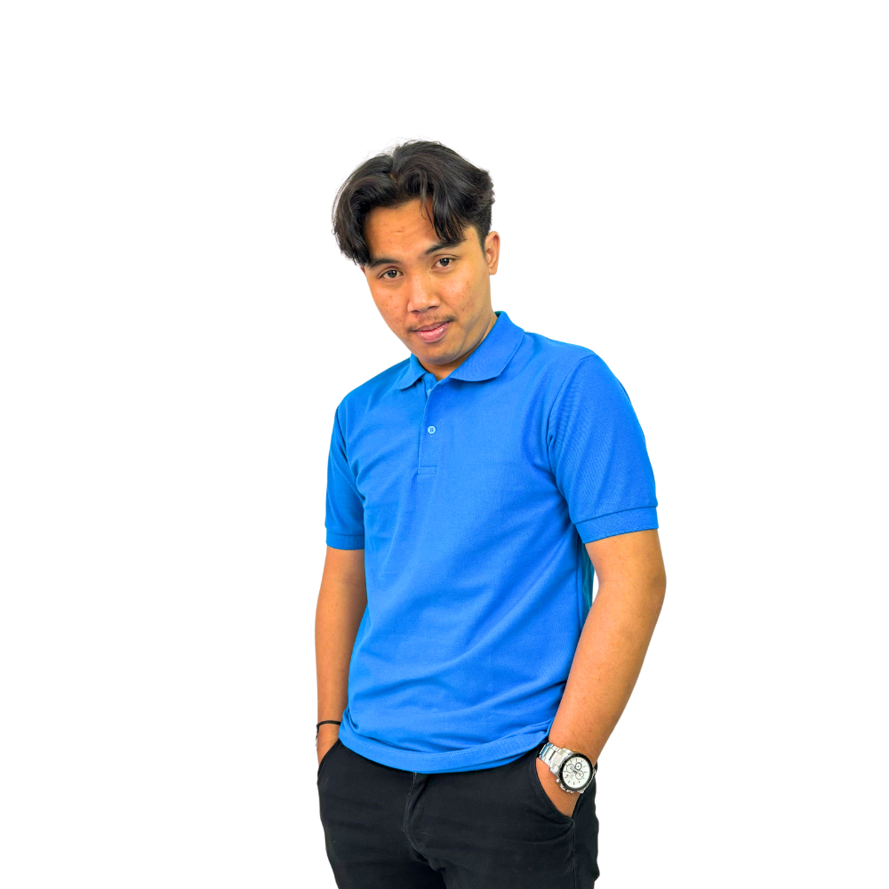 ARMEY - Kaos Wangki / Polo Premium Knitto | Warna Biru Turkis