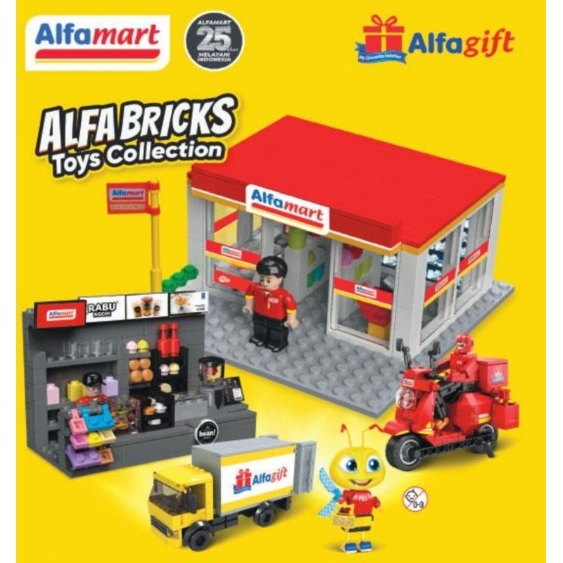 BRICK alfamart Lego mainan