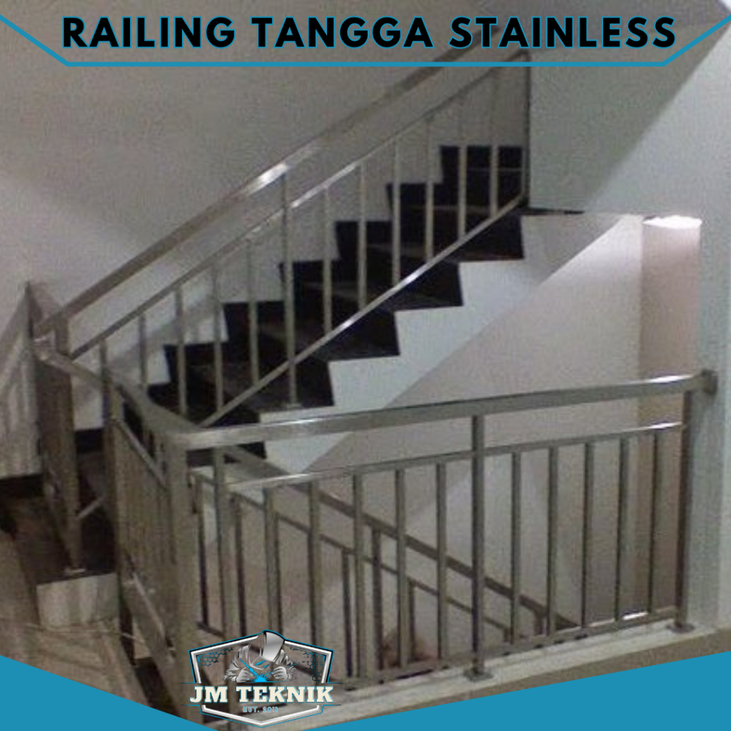 RAILING TANGGA STAINLESS PEMBATAS TANGGA RAILING STAINLESS TANGGA RUMAH RAILING BALKON STAINLESS STE