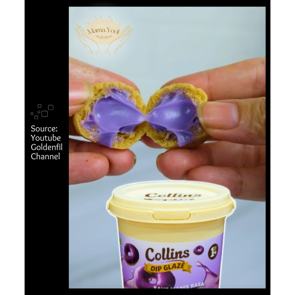 

GFD MAMA.YOOL - Collins Taro Dip Glaze 1 kg FREE Bubble Wrap / Collins Selai Rasa Taro/Ubi