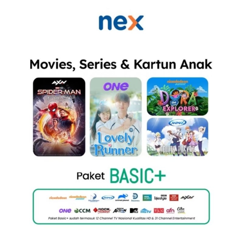 Paket Basic Nex Parabola 1 Tahun