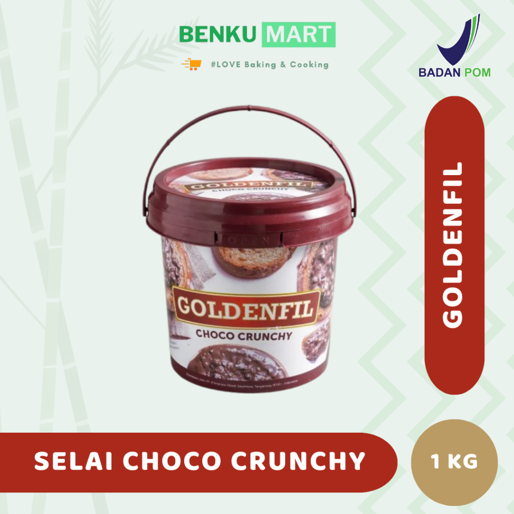 Goldenfil Choco Crunchy 1 Kg | Selai Coklat Crunchy Goldenfil