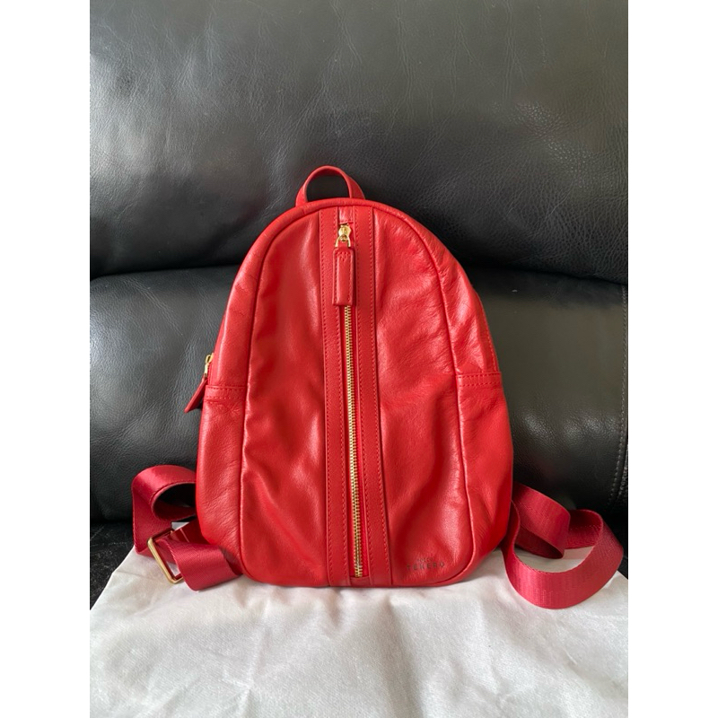 Tocco Tenero Backpack Red Kulit Asli