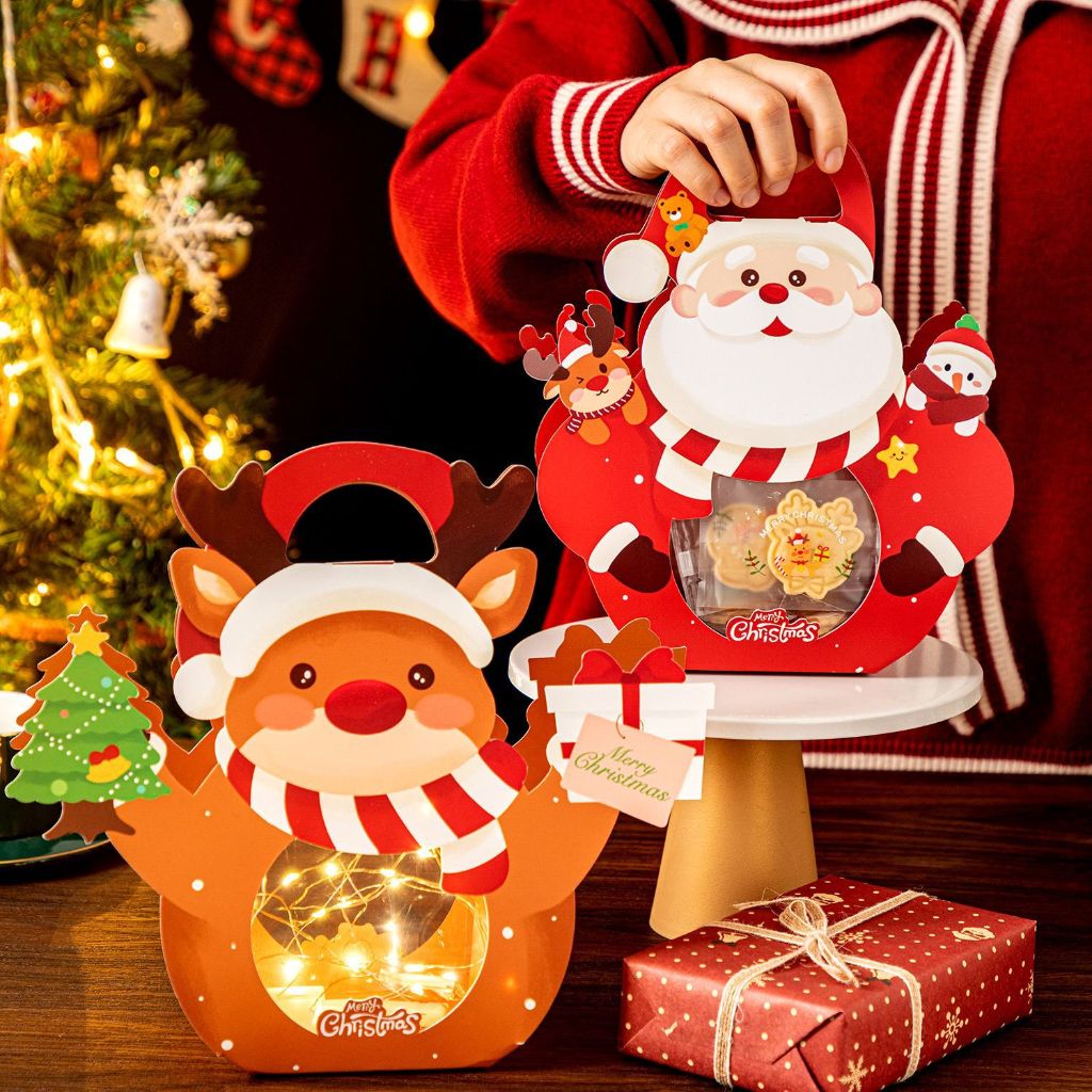 

(5 PCS) Kotak Natal/ Gift Box Christmas/ Kotak Kue Natal/ Kotak Cake Natal/ Kotak Hampers Natal 2024