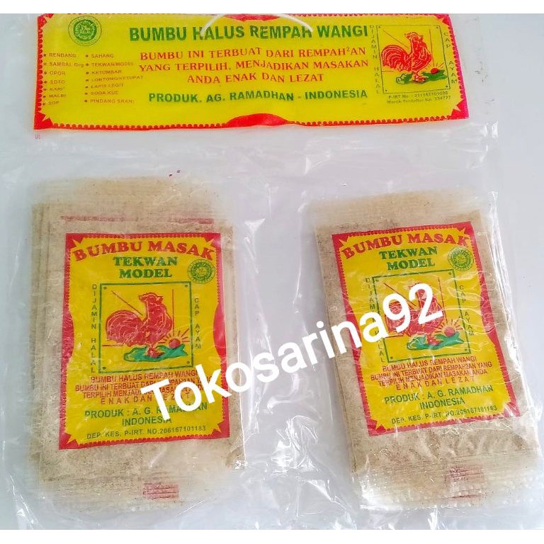 

Hot Product Bumbu tekwan cap ayam 1 pack