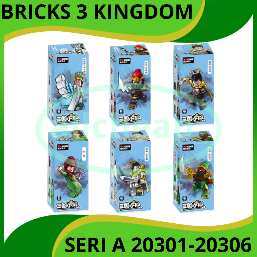 DECOOL BRICK DE COOL BRICKS THREE KINGDOM SAMKOK 3 RAJA ZHUGE LIANG ZHANG FEI CAO CAO XIAO QIAO LIU 