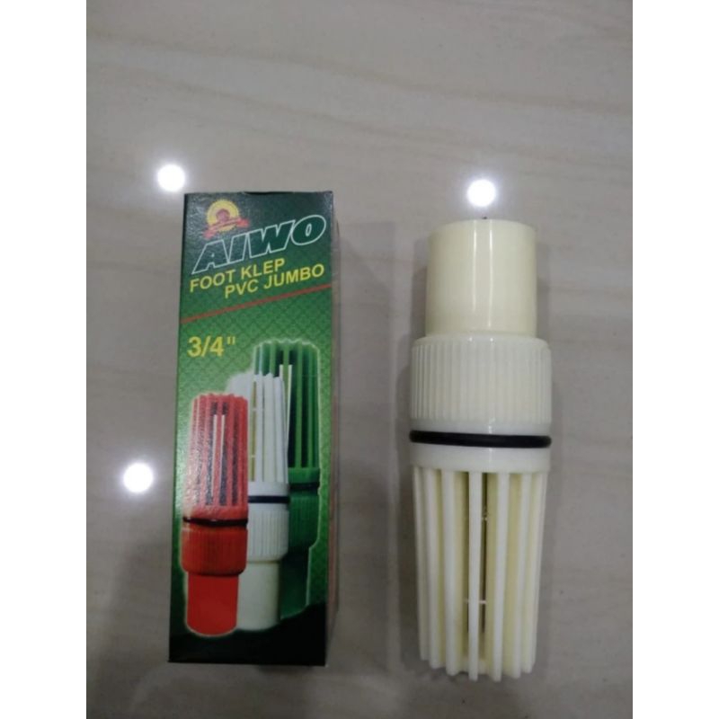 foot klep air jumbo pvc 3/4 inchi / tusen Valve klep bawah pipa air saringan pipa klep bawah mesin p