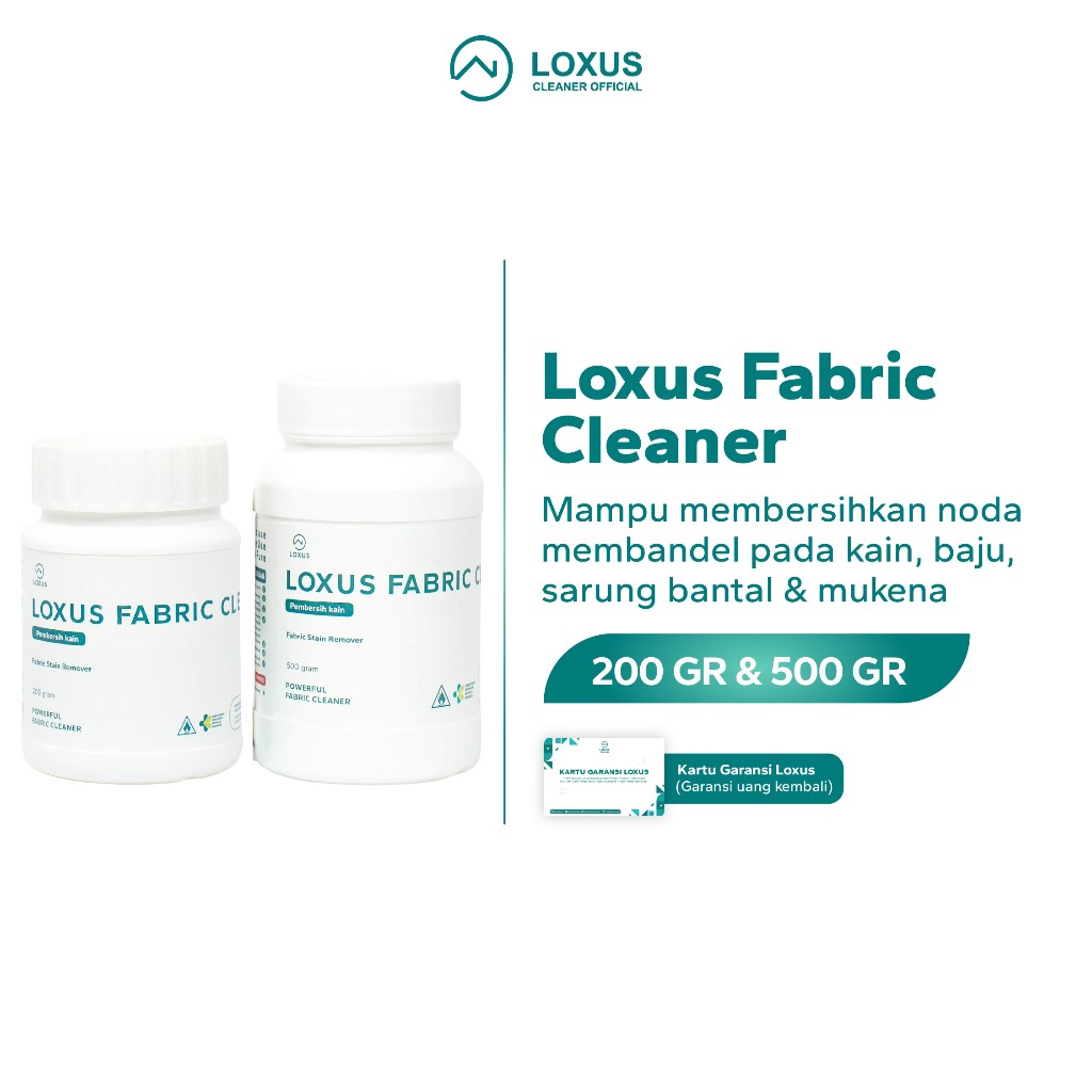 Loxus Fabric Cleaner Pembersih Noda Baju Kain Sarung Bantal Mencerahkan Pakaian