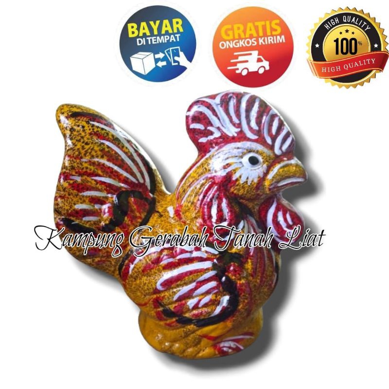 CELENGAN AYAM TANAH LIAT | CELENGAN TANAH LIAT JAGO | CELENGAN ANAK | CELENGAN BESAR