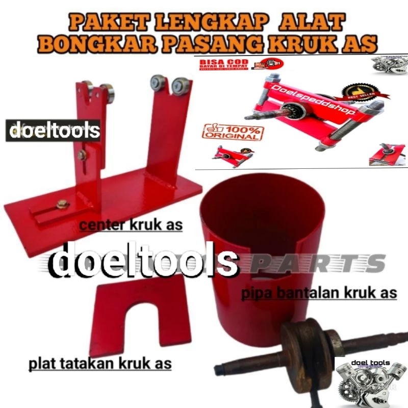 Paket komplit Senter kruk as Bearing Kruk As bantalan kruk as pipa tatakan pres kruk As treker alat 