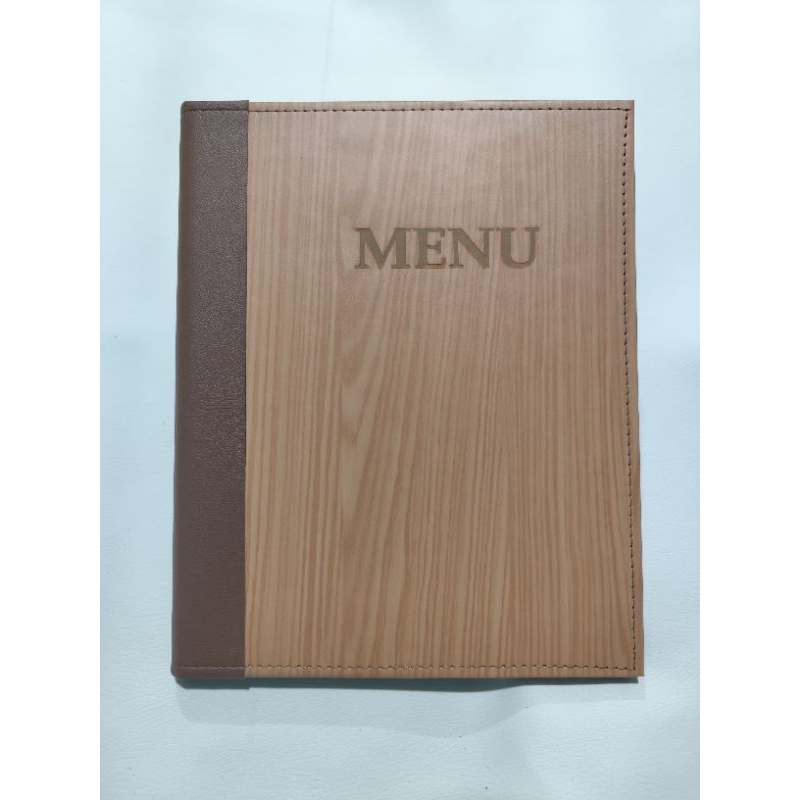 

Buku Menu Bahan HPL Ukuran A4 Logo Laser Ready Stok