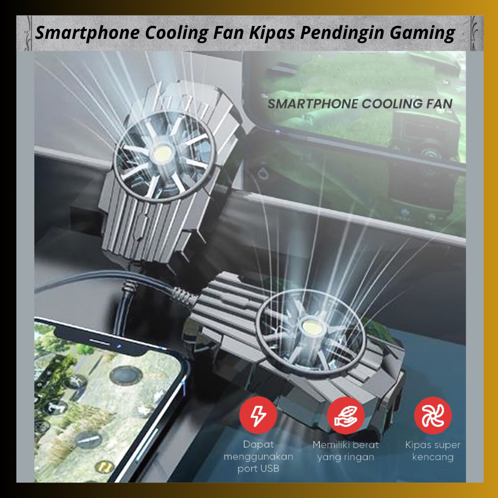 Smartphone Cooling Fan Kipas Pendingin Gaming
