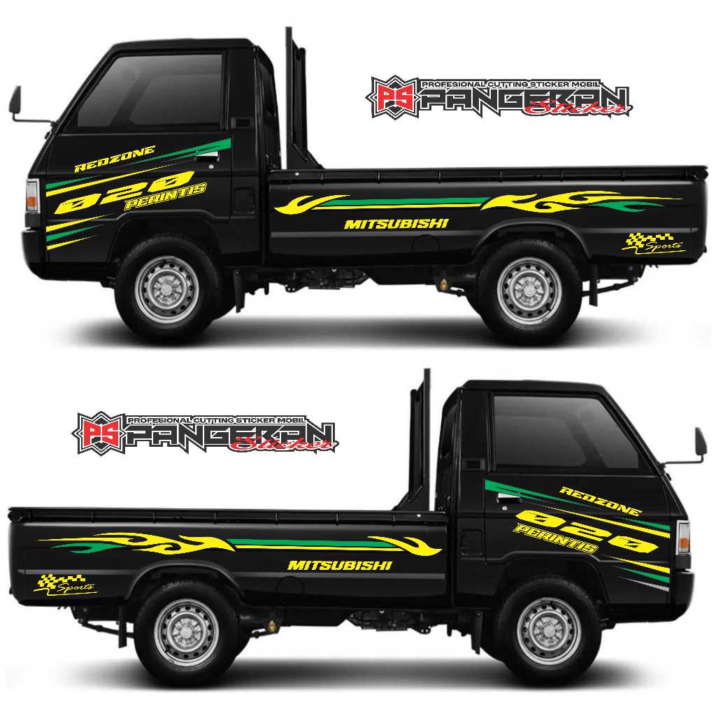 sticker mobil pick up mitsubishi t120 ss sticker mobil l300
