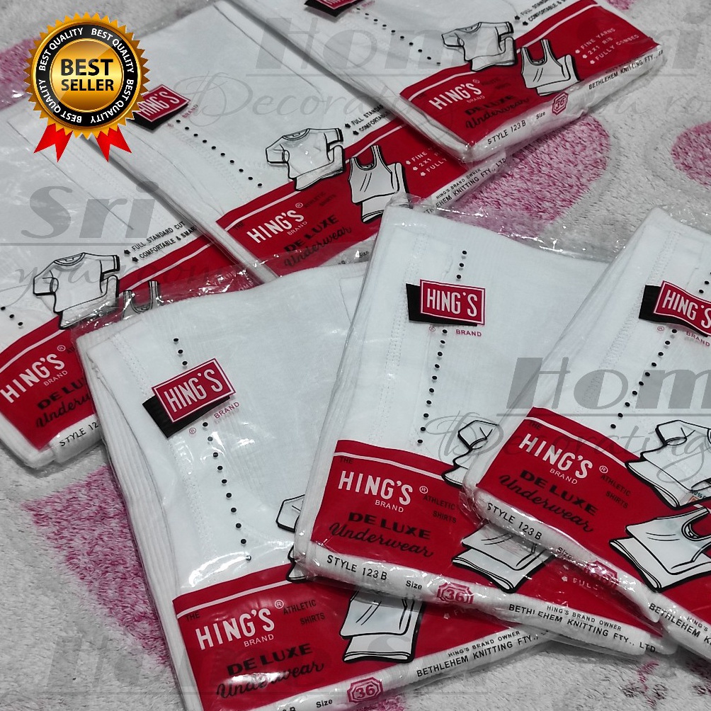 KODE S45I Singlet HINGS 123B  Pakaian Dalam Pria Dewasa Hing  Kaos Dalam Laki Laki Dewasa Hings