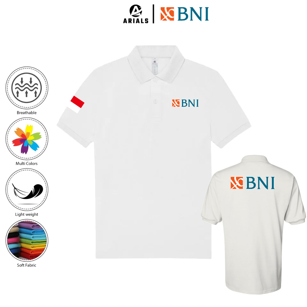 Arials Polo shirt Baju Kaos Kerah BANK BNI 46