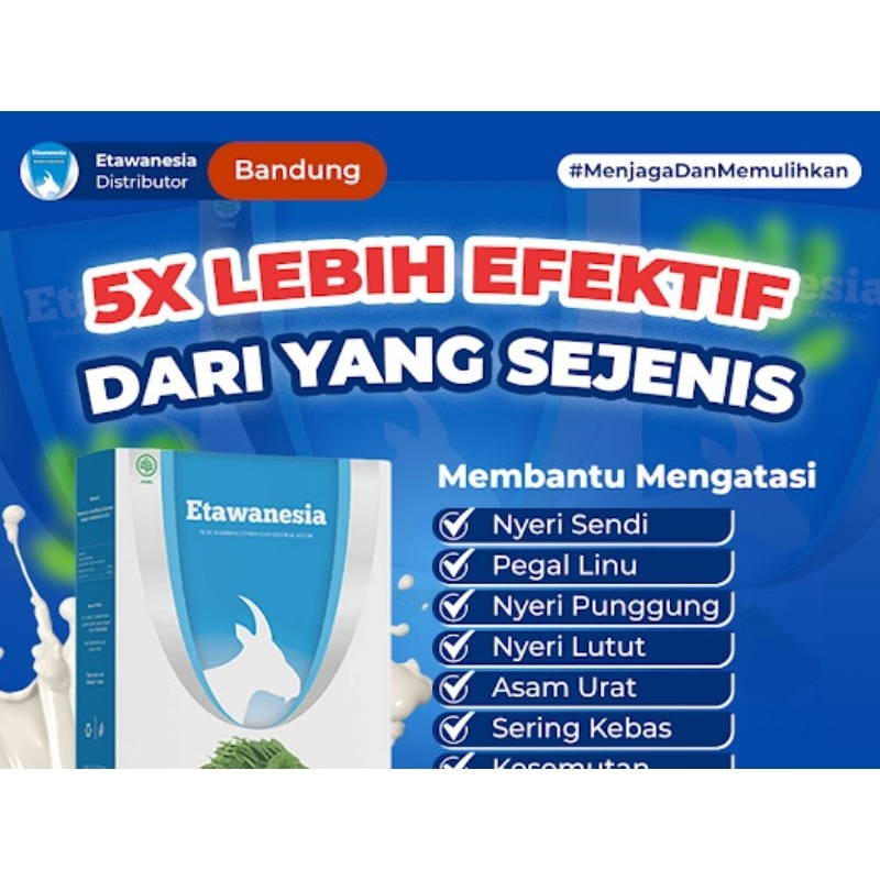 

Susu Kambing Etawa || Etawanesia Atasi Sesak Nafas TBC ,Asam Urat,Pegal Linu,Nyeri Sendi,Nyeri Punggung,Kesemutan -1Box dll