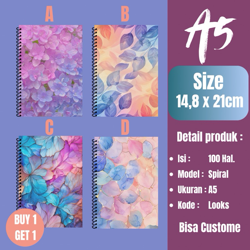 

buku tulis custome / notebook / custome