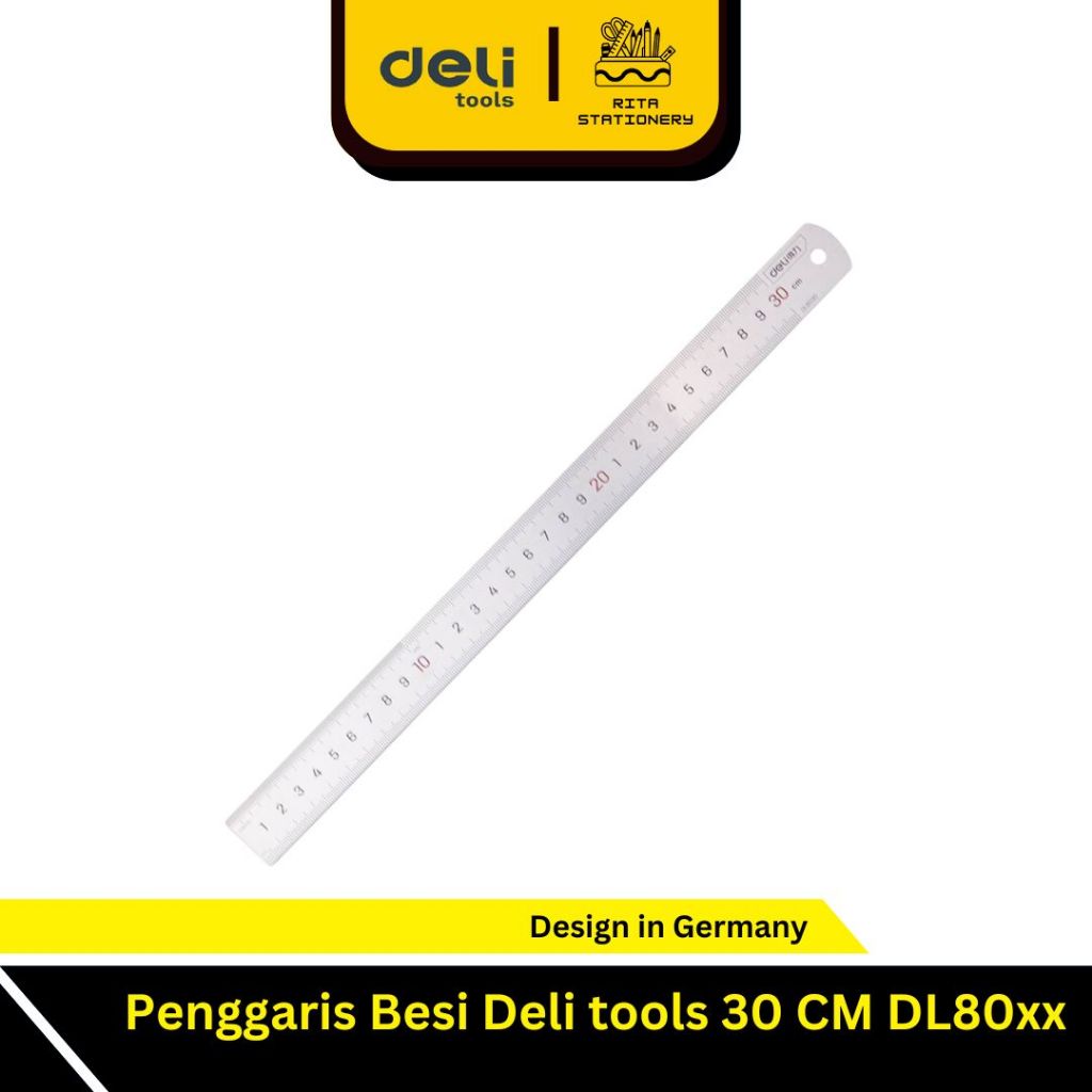 

Penggaris Besi Deli tools 30 CM DL8030 Tebal