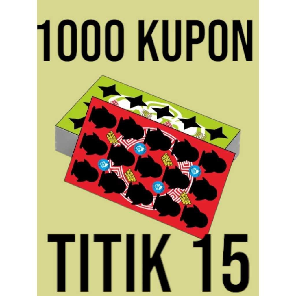 New Mainan Jadul 90an / Mainan Gosokan 15 titik isi 1000kupon/ Gosokan Bom Tengkorak / Gosokan Kupon