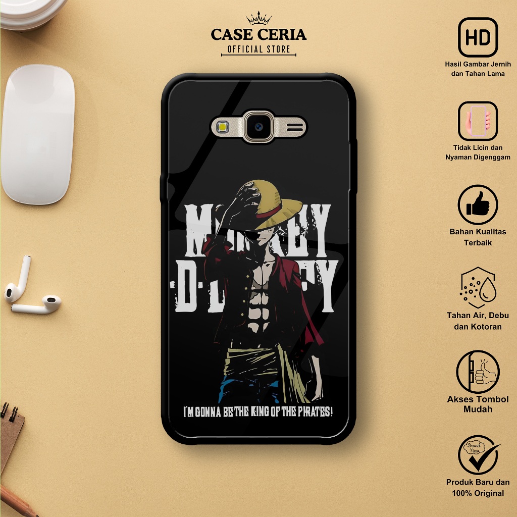 Case SAMSUNG J2 PRIME - Casing SAMSUNG J2 PRIME Motif Anime One Pis 1- Silikon Case - Hardcase  HP