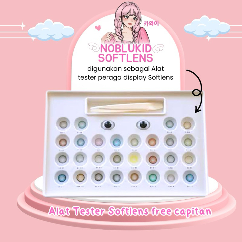 TEMPAT TESTER SOFTLENS PREMIUM DI LENGKAPI DENGAN MATA VISUAL DAN PENCAPIT