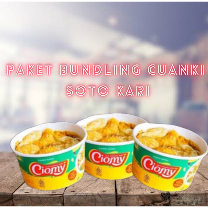 

Paket Reseller Ciomy Cuanki Soto Kari, Paket Bundling Cuanki Soto Kari Isi 3 Pack