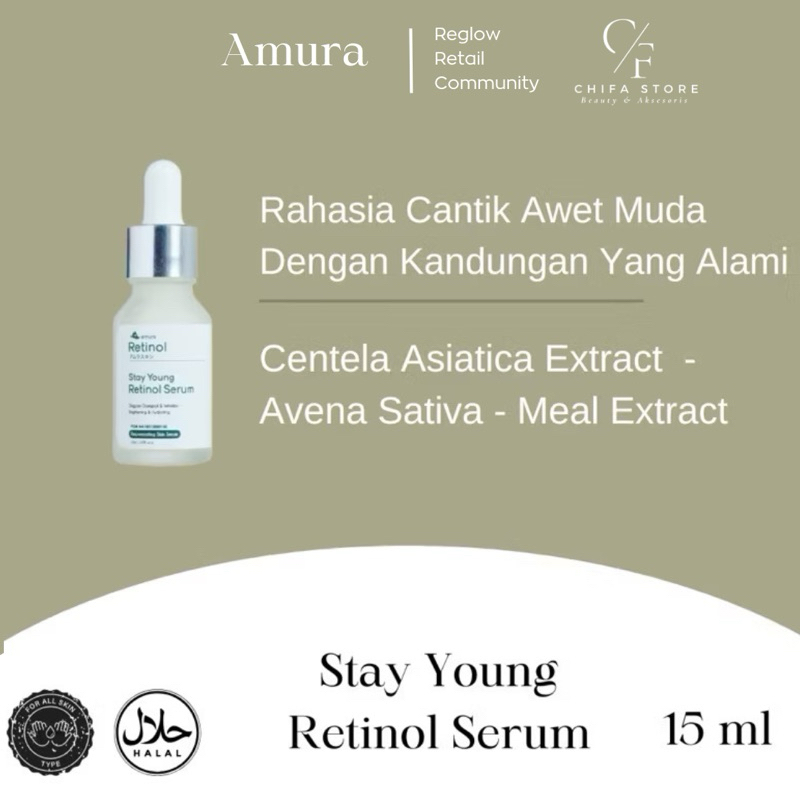 Amura Retinol Serum - Atasi Flek Hitam & Kerutan