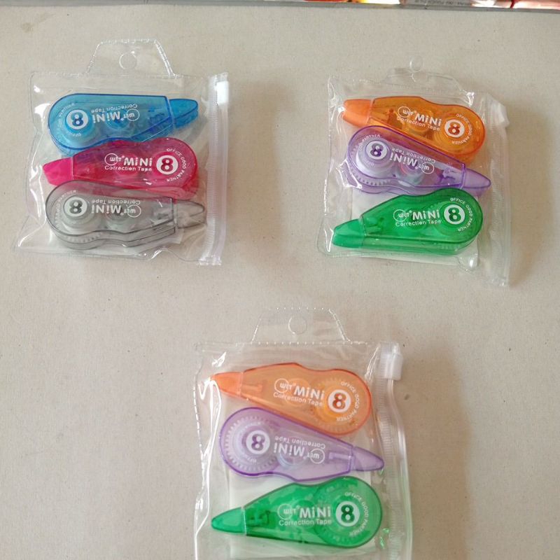 

Correction Tape Mini CT-301 Isi 3 Pcs