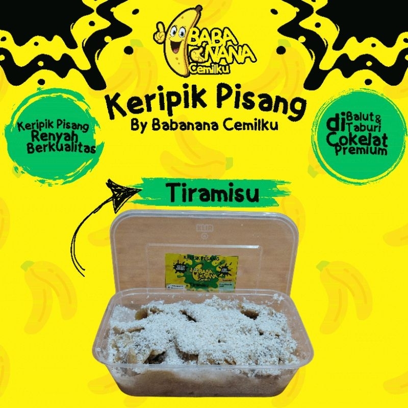 

Keripik Pisang Lumer Tiramisu 250gr