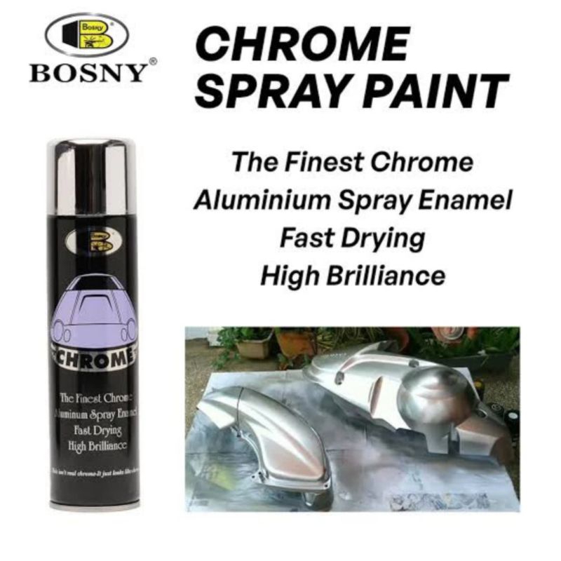 cat bosny chrome (semi crom) untuk reflektor lampu belakang kendaraan origianl thailand