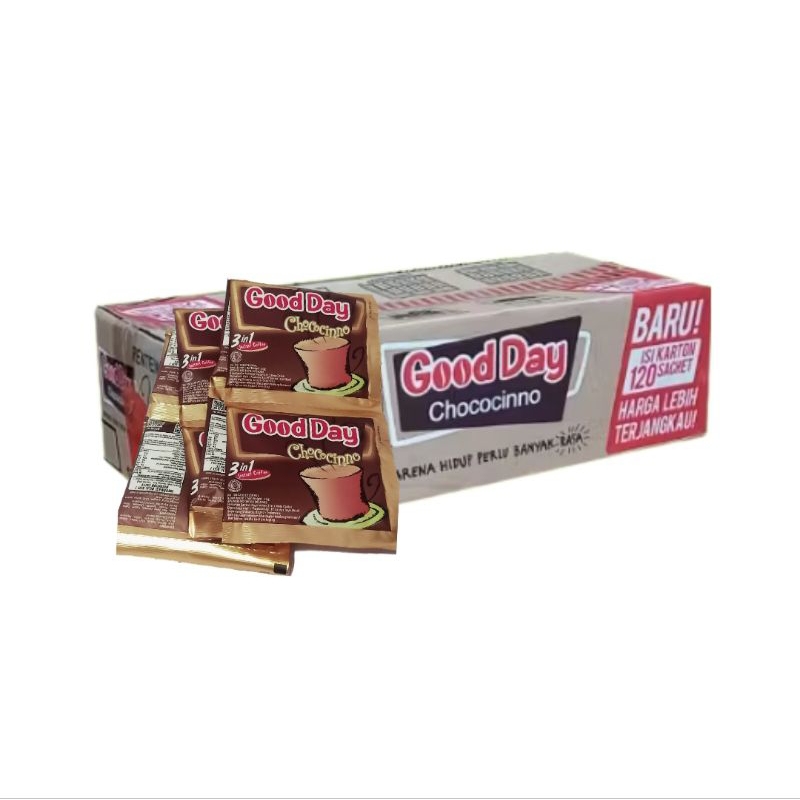 

Good Day Chococinno Instant Coffee 3-in-1 (1 dus/12 renceng)