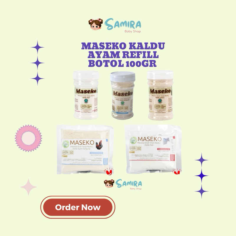 

Maseko Kaldu Ayam Refill Botol 100gr Bumbu Mpas