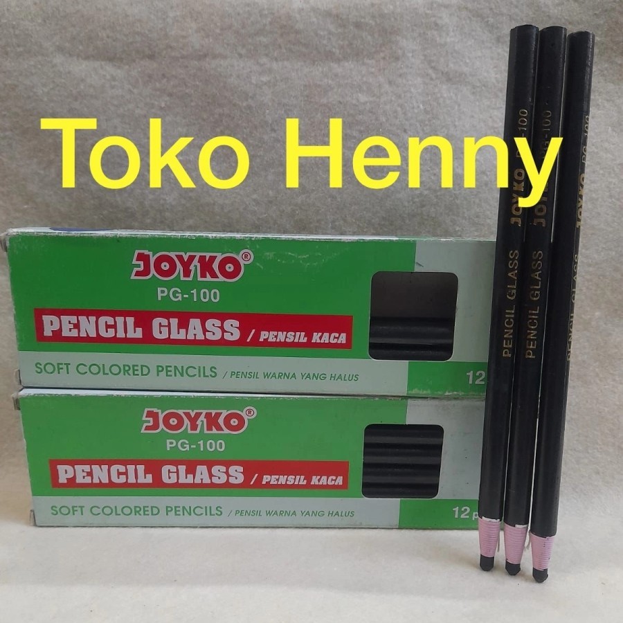 

PENSIL KACA JOYKO PG 100 ..... HITAM DAN PUTIH ..... PCS