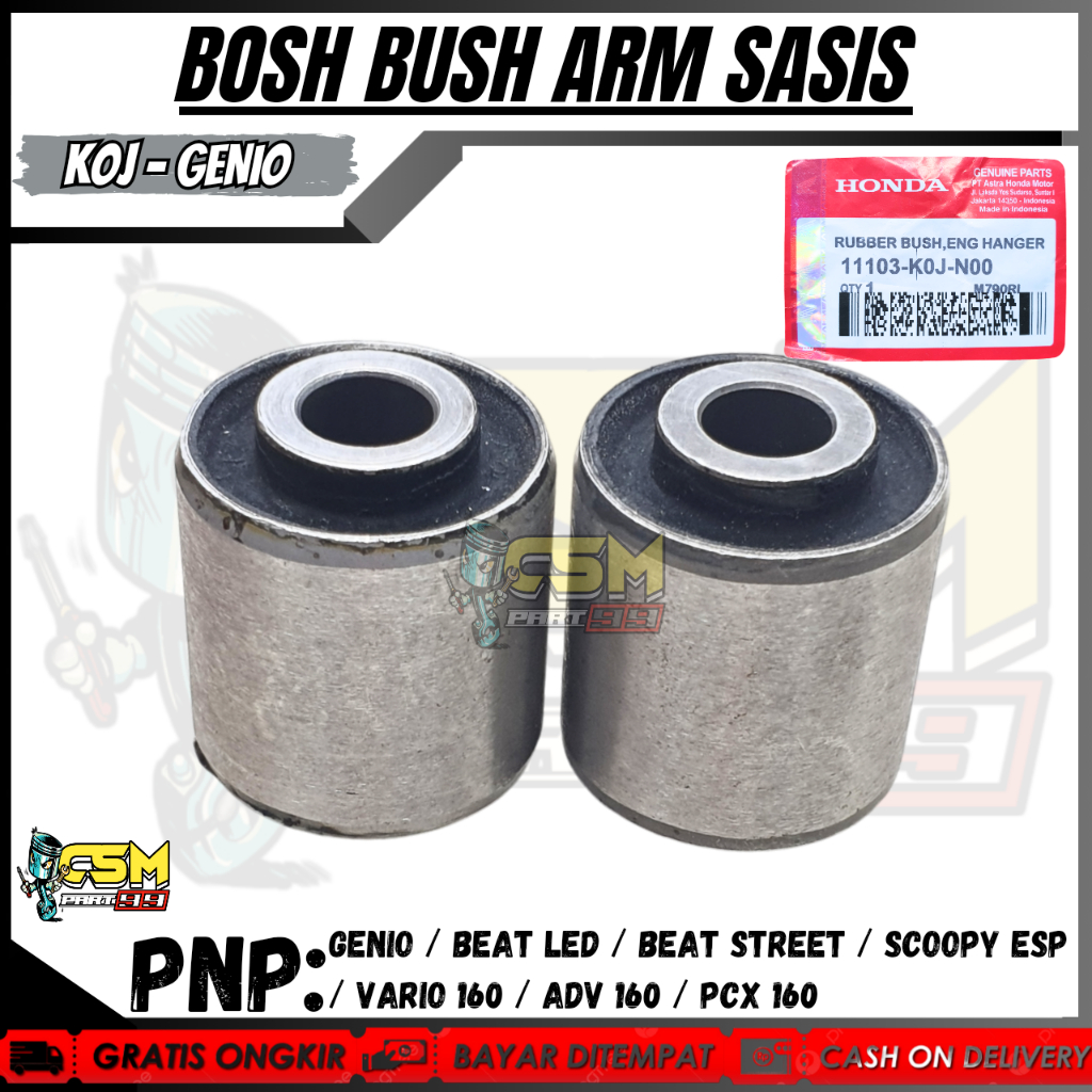 BOSH ARM GENIO / SWING ARM GENIO /BUSH ARM BUSHING BEAT NEW LED / SCOOPY NEW ESP /BEAT STREET NEW LE