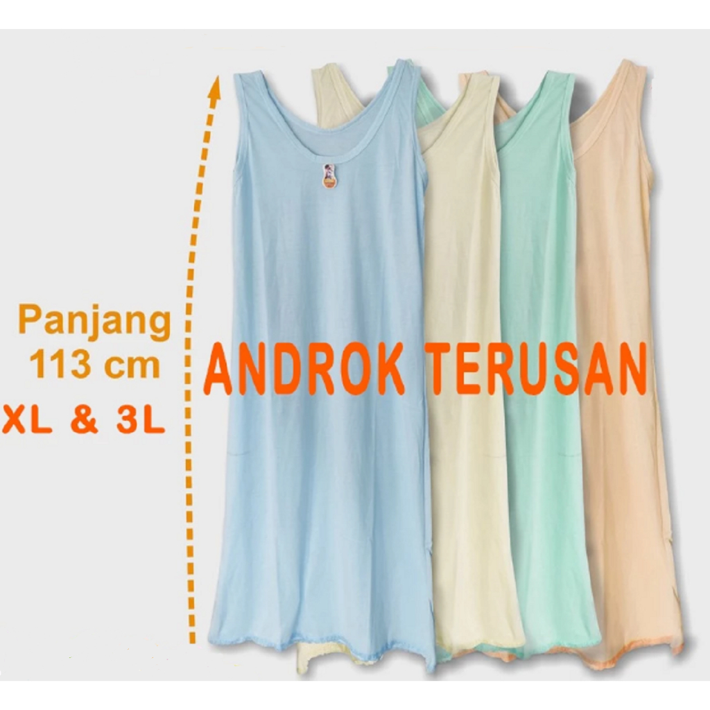 SINGLET WANITA PANJANG ANDROK TERUSAN PANJANG HANDROK DALEMAN GAMIS WANITA