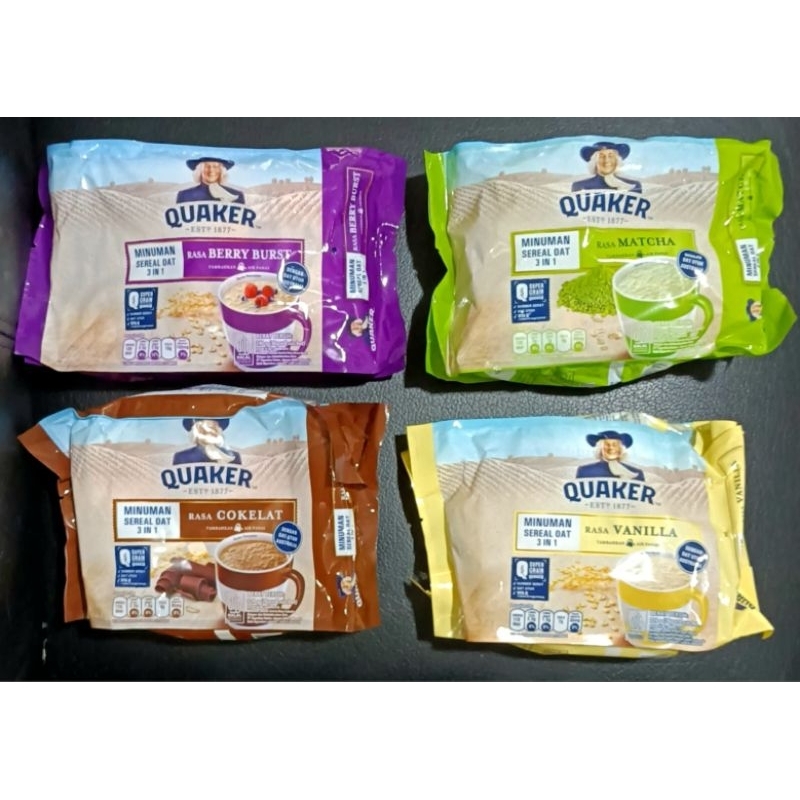 

QUAKER 3 IN 1 MATCHA CEREAL 224gr - MINUMAN SARAPAN SEREAL BERGIZI & ENAK
