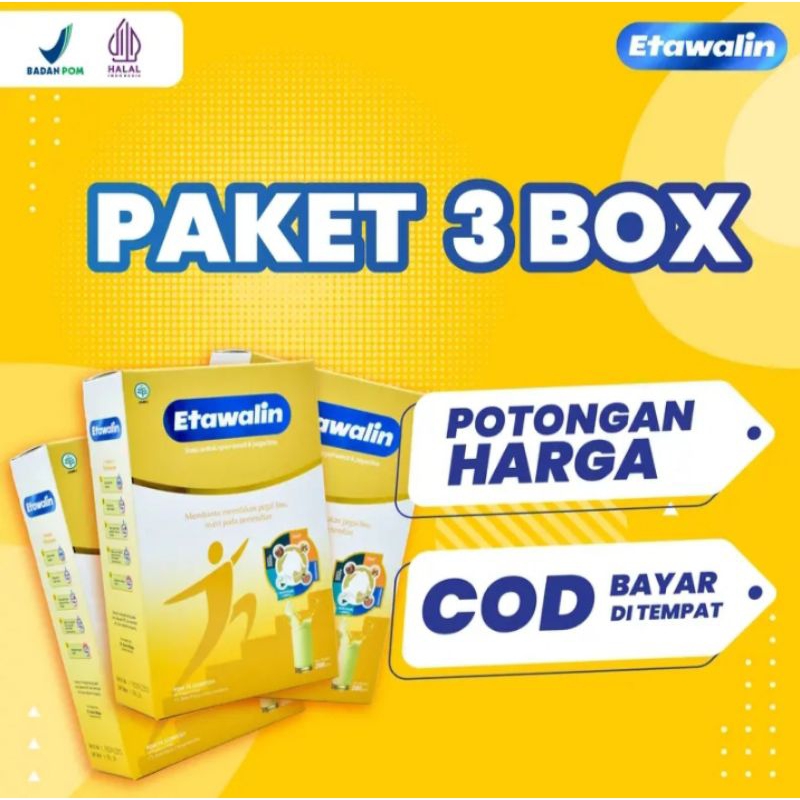 

SUSU ETAWALIN PAKET 3 BOX ASLI BPOM SUSU KESEHATAN TULANG DAN PERSENDIAN