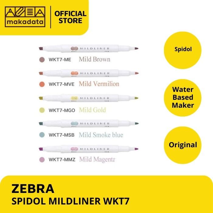 

MILDLINER / MIDLINER ZEBRA WARNA PASTEL WKT7 (1PCS) MURAH