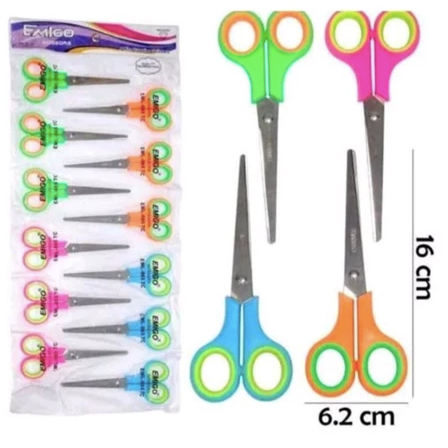 

❤LOLA❤ GUNTING WARNA | Gunting Kertas 4.5 inch Kecil Sekolah Kantor Stainless Steel