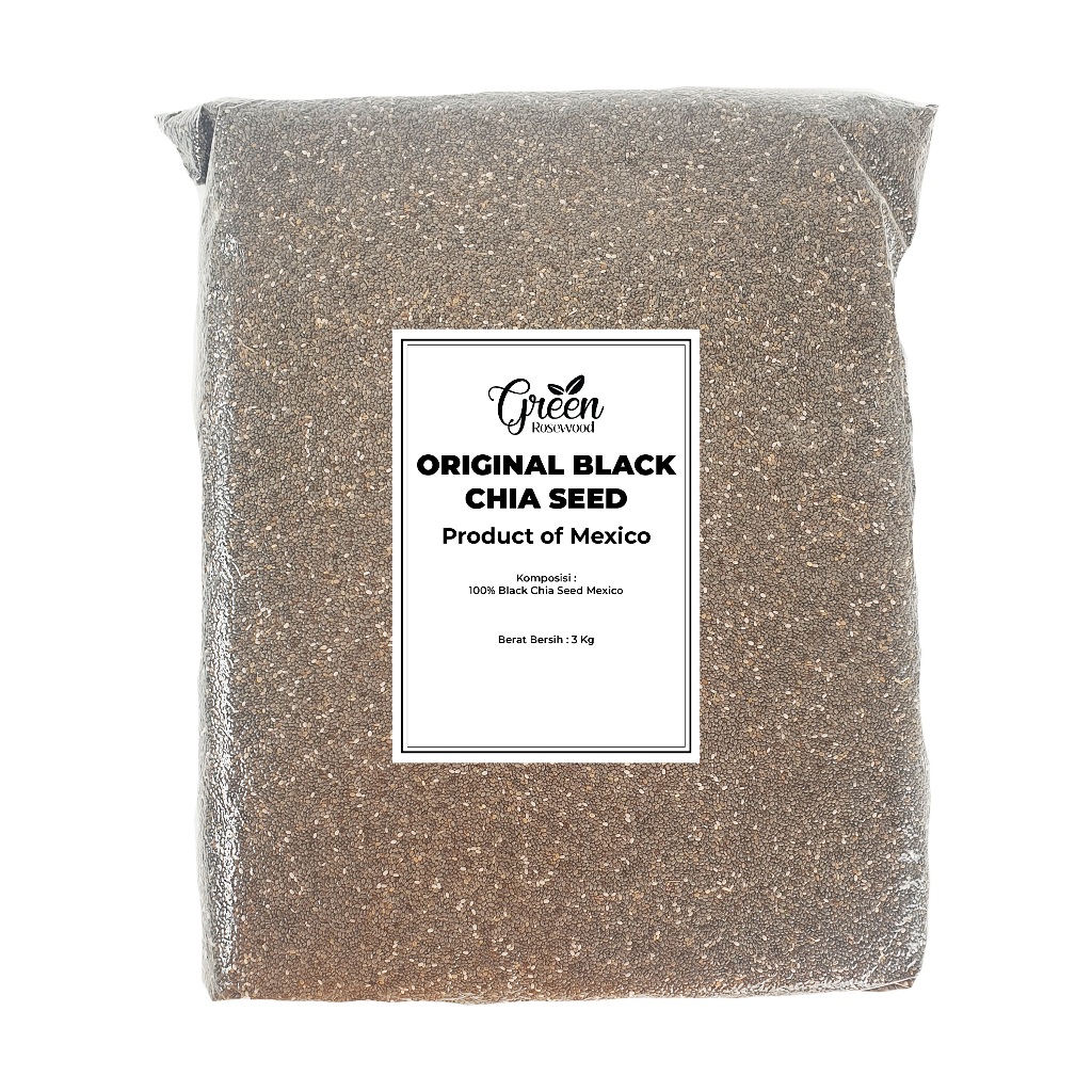 

BLACK CHIA SEED 3 KG MEXICO ORGANIC PREMIUM QUALITY - CHIASEEDS CHIA SEEDS 3000 GRAM